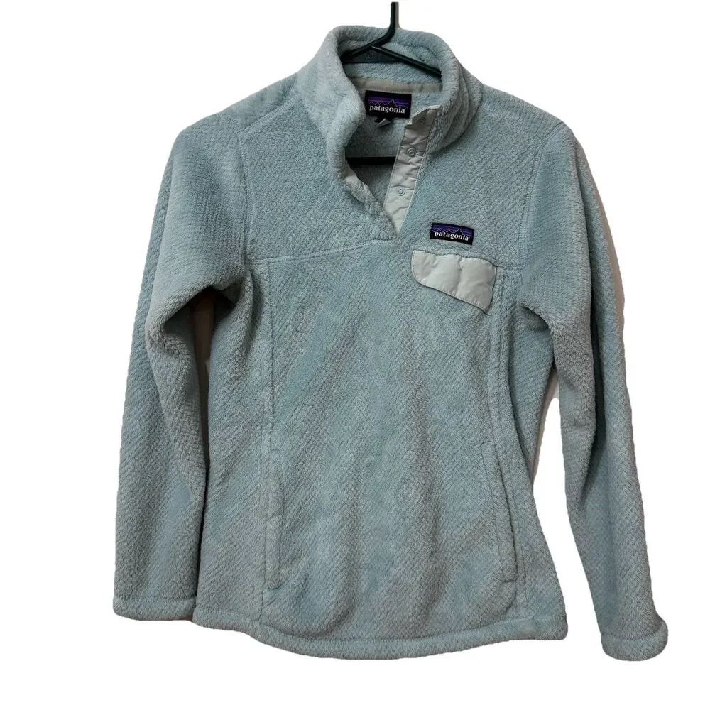 Patagonia Women’s Re-Tool Snap-T Polartec Fleece Pullover Blue Size XS